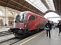 Railjet a Keleti pályaudvaron