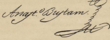 Signature de Anastasio Bustamante