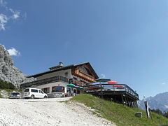 Le refuge Duca d'Aosta.