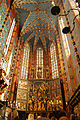 Basílica de Santa María interior con tríptico Veit Stoss.