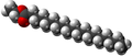 空间填充模型，乙酸乙酯，硬脂酸或硬脂酸乙基酯，一种产生于豆油或菜籽油和乙醇的乙基酯。