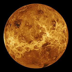 Imatge de radar de Venus reconstruïda pel Magellan i Pioneer Venus Orbiter