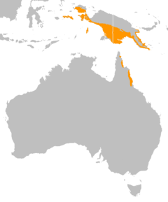 Distribuição do Casuar-do-sul, na Austrália