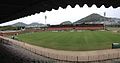 Vista a partir de uma das arquibancadas do estádio.