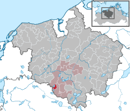 Läget för kommunen Klein Upahl i Landkreis Rostock