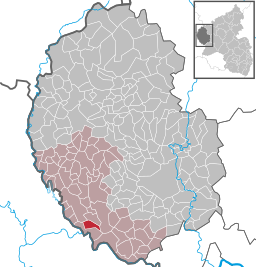 Läget för Biesdorf i Eifelkreis Bitburg-Prüm