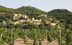 Skyline of Gigondas