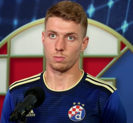 Jakić als speler van Dinamo Zagreb in 2021