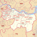 DA postcode area map