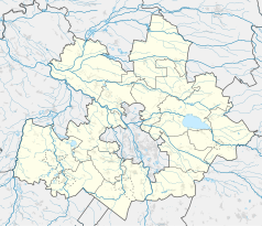 Mapa konturowa powiatu opolskiego, na dole znajduje się punkt z opisem „Zimnice Małe”