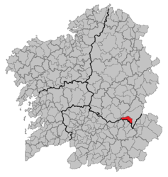 Ribas de Sil – Mappa