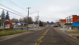 Looking west along Main Street toward US 127