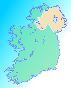 Localização de Waterville na Irlanda