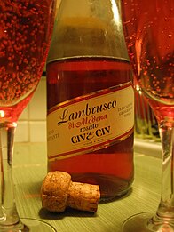 vin rosé (Lambrusco)