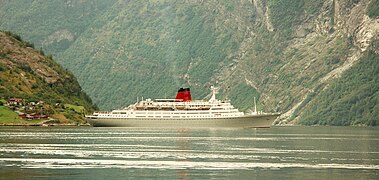 Die Vistafjord 1993 im Geirangerfjord