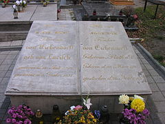 Das Grab von Joseph Eichendorff auf dem Jerusalemer Friedhof