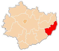 Location within the voivodeship