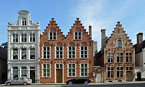 Maisons anciennes à Bruges (Belgique).