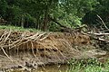 Érosion des berges : sapement de pied par affouillement.