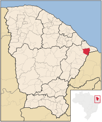 Jaguaruana – Mappa