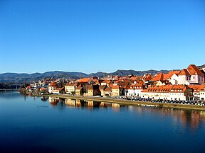 Drava ties Mariboru, Slovėnija