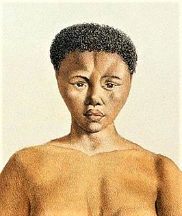 Saartjie Baartman, lithograaf uit 1815