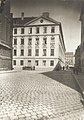 Blick von der Ettstraße Richtung Karmeliterstraße, 1908, mit dem ehemaligen Ludwigsgymnasium und Hollandeum (früher: Karmeliterkloster)