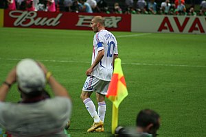 Kapetan Francuske nogometne reprezentacije, Zinedine Zidane, tijekom finalne utakmice.