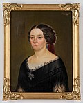 Caroline Sparre, född Lewenhaupt. Målning från 1857 av Lars Hansen.