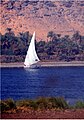 A dhow crossing the Nile near to Aswan