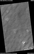 Wide view of mounds and lines, as seen by HiRISE under HiWish program. The lines may be petrified dunes.