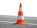 A traffic cone also has a clearly discernible top and bottom, but is not clearly differentiated along other dimensions.