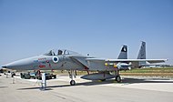 A single-seat F-15C Eagle Baz of 133 Squadron on Tel Nof with four Syrian "Kill Marks"