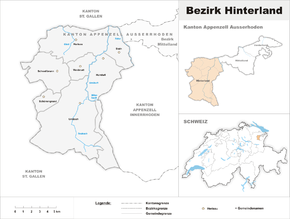 Karte von Bezirk Hinterland