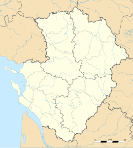 Montigné trên bản đồ Poitou-Charentes