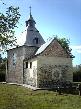 Achterzijde van de Sint-Hubertuskapel