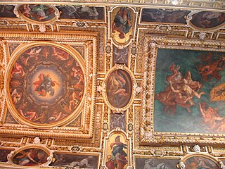 Le Plafond de la Chapelle de la Trinité par Fréminet (1608-1619, Fontainebleau).