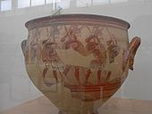 «Krigervasen», mykensk krater, 1200–1100 f.Kr.