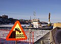 Werkt aan Söderström tunnel, Riddarholmen