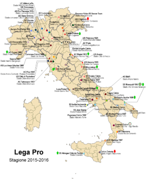 Účastníci ročníku 2015/16