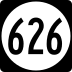 State Route 626 marker