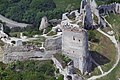 Čachtice Castle from the air