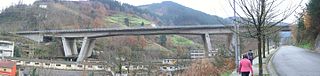 Viaduct in de AP-8 in de buurt van Eibar