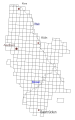 Rhineland quadrants surveyed by Tranchot