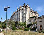 Vue du château depuis les rives du Loir