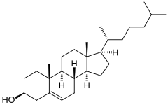 ▵ Structuurformule van cholesterol