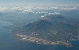 Luchthaven Palermo vanuit de lucht