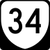 State Route 34 marker