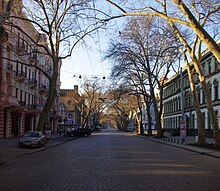 View of the street in the direction of Central Railway Station