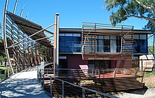 This is a photograph of the National Wine Centre of Australia.